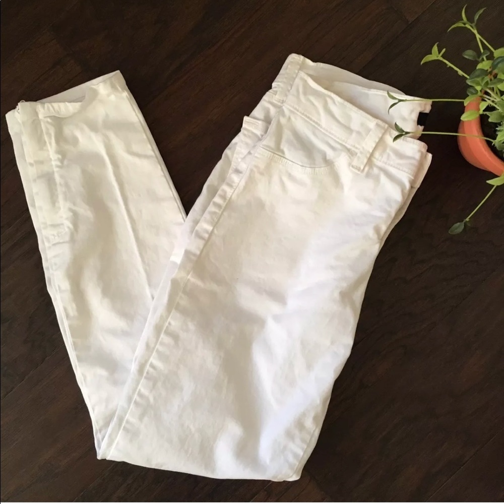 J Brand Pants 25 White Skinny Pants Cropped